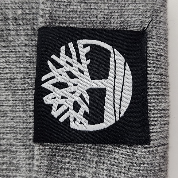 Timberland Youths Grey Knit Matching Hat & Gloves Size 4-7 - Picture 2 of 9